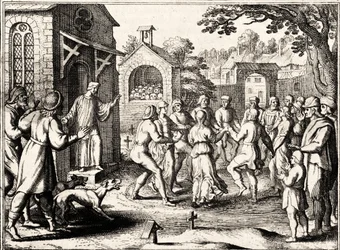 La Plaga del Baile, Estrasburgo, Alsacia. 1518